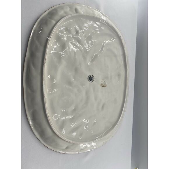 Vintage Bunny Lane Bunny EASTER Extra Large Platter The Strata Group 22.5"x17" - Picture 12 of 12